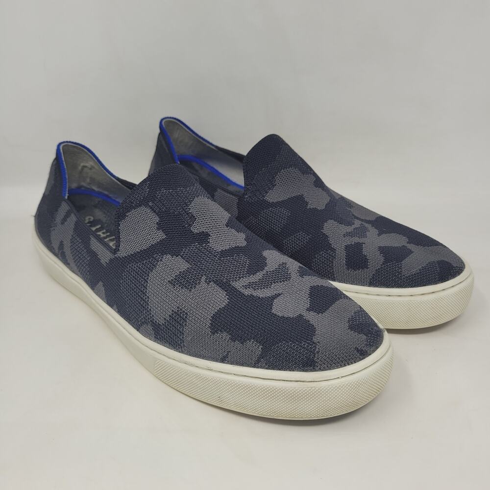 Rothy's Blue and Gray Camo Sneakers